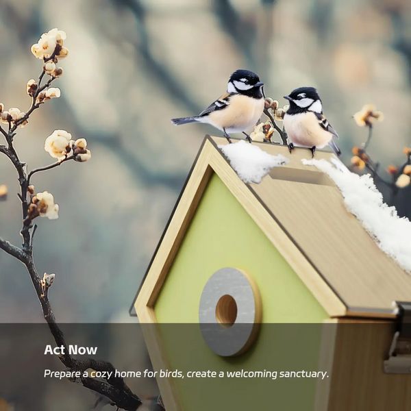 Уцінка Розумний пташиний будиночок RELI Birddy з камерою, сонячним живленням, Німеччина 100152-2 фото
