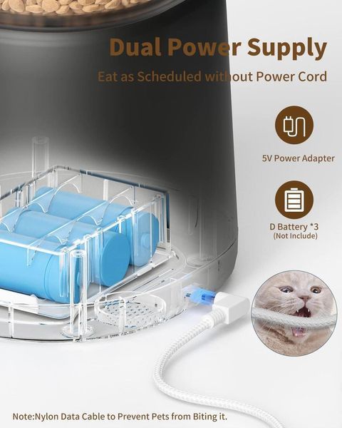 Автоматична годівниця для цуценят і кошенят Puppy Kitty, 2.4G Wi-Fi, 4 л, суха годівниця для кішок і собак, Німеччина 5318 фото