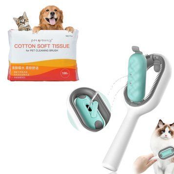 Щітка для чищення кішок Petgravity, гребінець для видалення шерсті хатніх тварин із резервуар, Німеччина 5465 фото