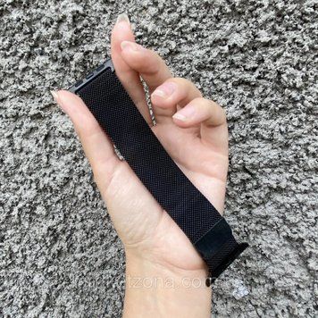Ремінець металевий 42/44 мм Milanese Loop Black міланська петля браслет, Німеччина 3513 фото